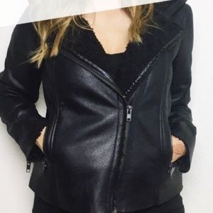 BB Dakota  Vegan Leather  Shearling jacket